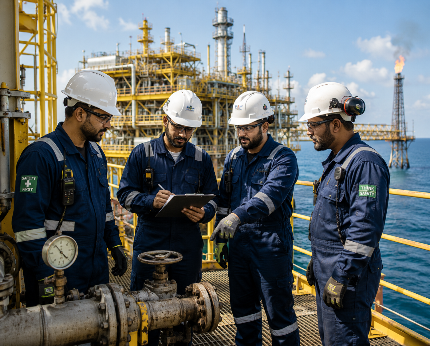 Oil and gas crew